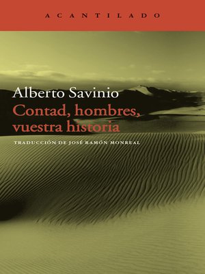 cover image of Contad, hombres, vuestra historia